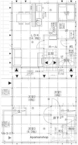 小田急電鉄多摩線 唐木田駅 徒歩44分 2階建 築1年(3LDK)の間取り写真