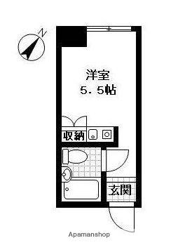 森島ビル2(ワンルーム/4階)の間取り写真