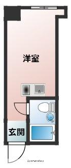 森島ビル2(ワンルーム/3階)の間取り写真