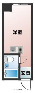 森島ビル2(ワンルーム/3階)の間取り写真