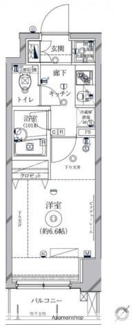 クレイシア新横浜(1K/5階)の間取り写真