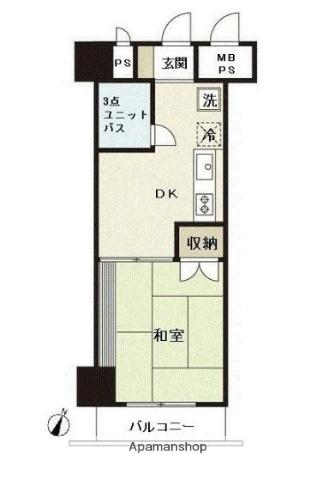 ダイアパレス根岸 6階階 間取り