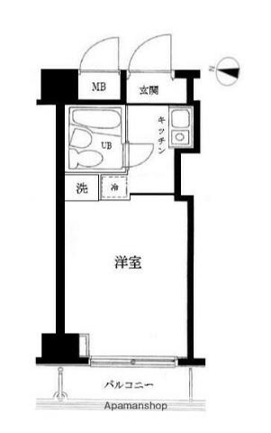 メインステージ新丸子駅前 6階階 間取り