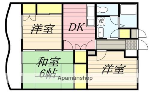リバティ小泉(3DK/2階)の間取り写真