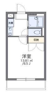 レオパレスクローネI(1K/2階)の間取り写真