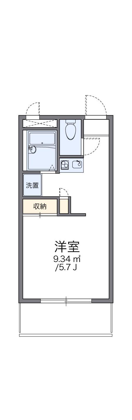 レオパレスコーポテラダ 3階階 間取り