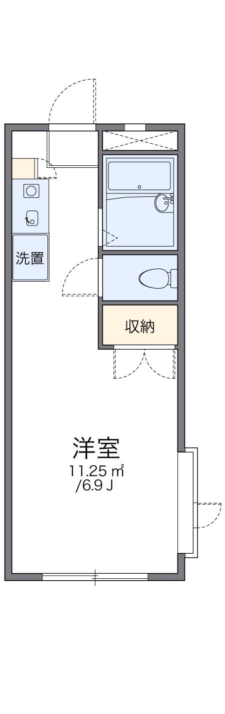 レオパレスANNEXEGAWA 3階階 間取り