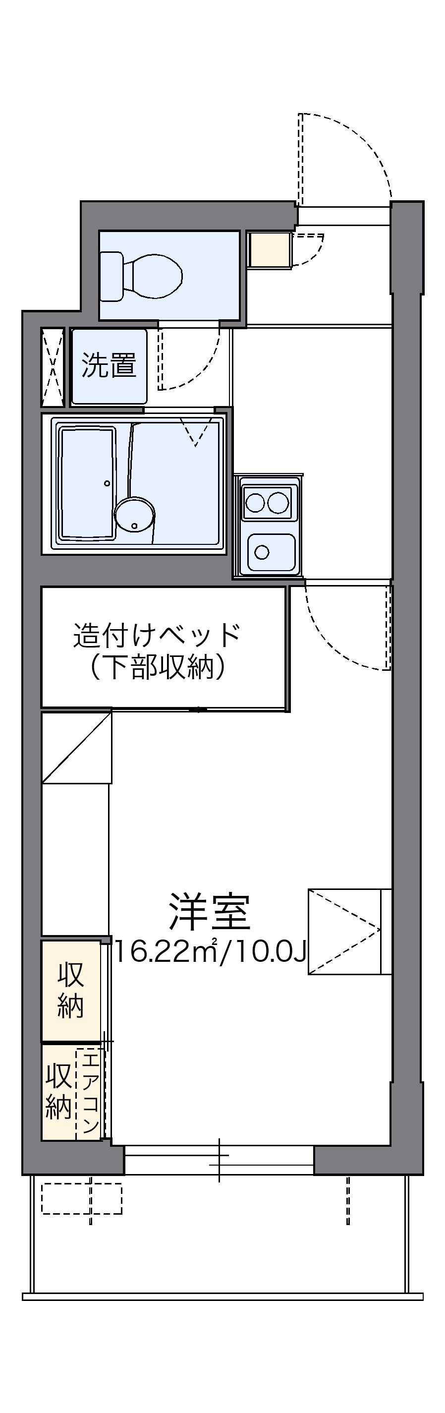 レオパレスパルコートC 1階階 間取り