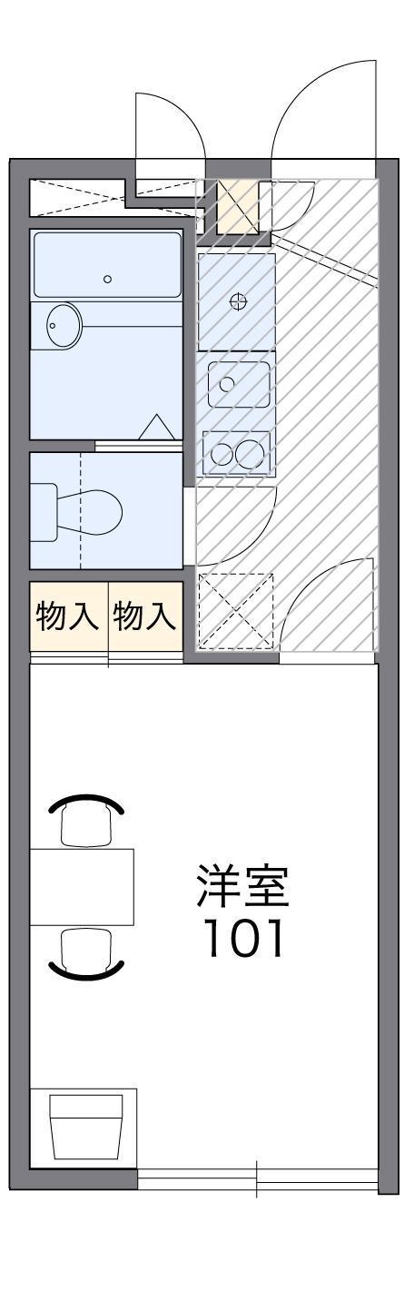レオパレス常楽 2階階 間取り