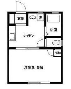 エンゼルハイツ(1K/1階)の間取り写真