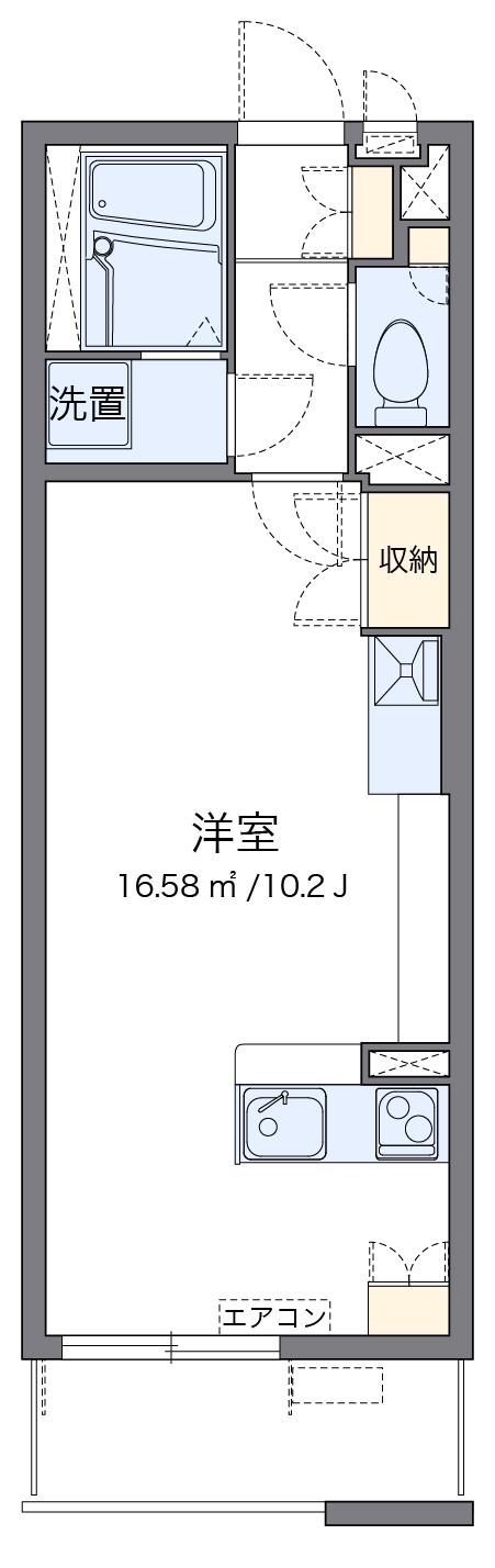 レオネクストレジデンス川崎(ワンルーム/3階)の間取り写真