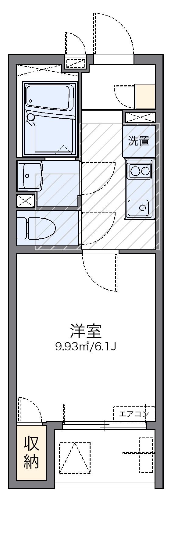 レオネクストNYT(1K/3階)の間取り写真