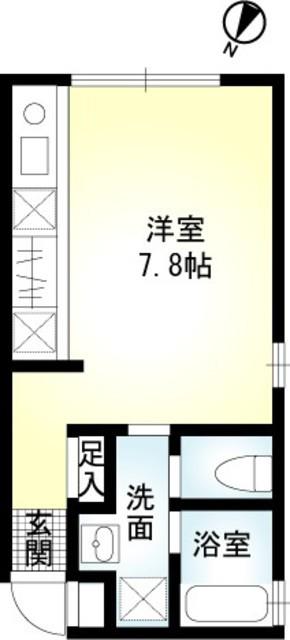 リシェス橋本(ワンルーム/1階)の間取り写真