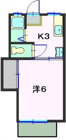 泉ハイツ第三(1K/1階)の間取り写真
