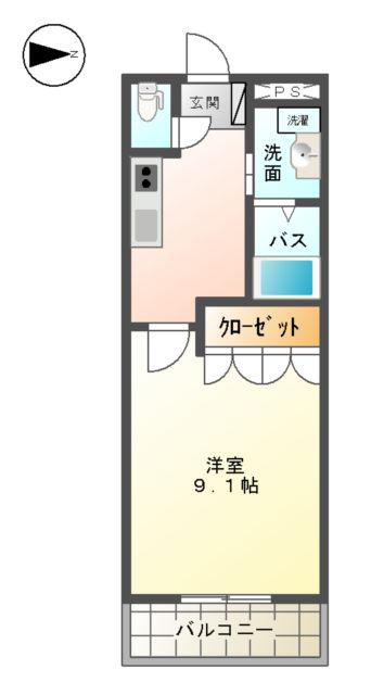 パラシオン平塚 2階階 間取り