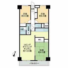 ビューハイツ高山 4階階 間取り