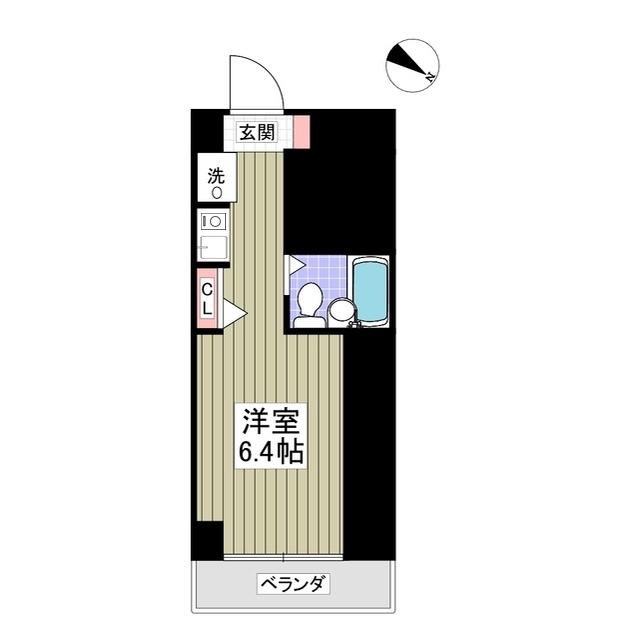 サンマールかしわ台(ワンルーム/3階)の間取り写真