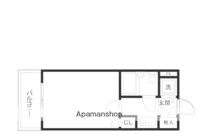 ワコーレ相武台前(1K/4階)の間取り写真