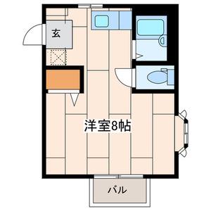 プラザグランドゥール(1K/1階)の間取り写真