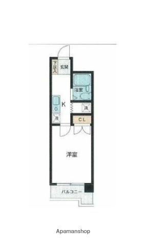 日宝コート金沢文庫(2DK/4階)の間取り写真