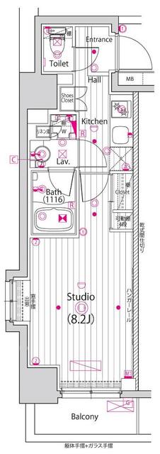 グランド・ガーラ横浜新子安 3階階 間取り
