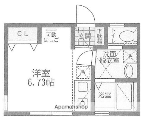 ヌアージュ吉野町(ワンルーム/1階)の間取り写真