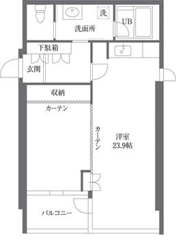 ライトウェル青戸 6階階 間取り