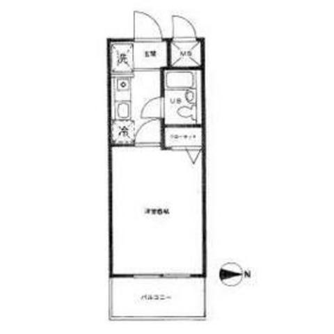 グレース野川(1K/2階)の間取り写真
