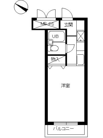 スカイコート宮崎台第3 4階階 間取り