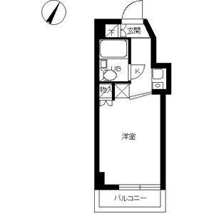 スカイコート子安(ワンルーム/4階)の間取り写真