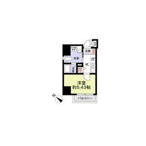 ZEST横浜(1K/3階)の間取り写真