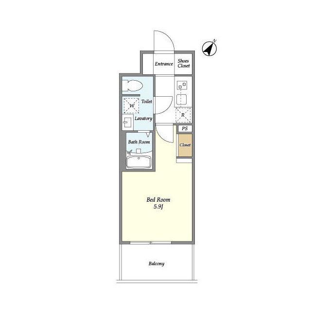 LA DOUCEUR川崎Ⅰ(1K/8階)の間取り写真