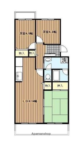 シーブリーズ金沢(3LDK/3階)の間取り写真