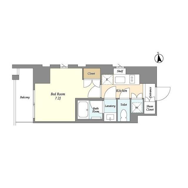 ラティエラ大鳥居(1K/14階)の間取り写真