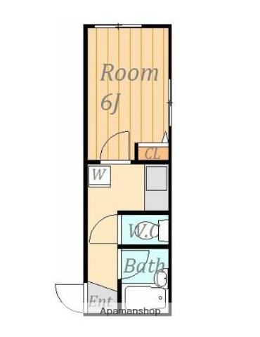 フィットハウス桜ケ丘(1K/1階)の間取り写真