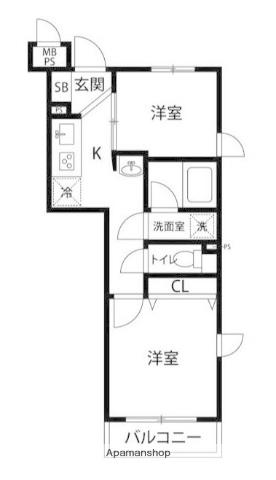 ヴァンハウス金沢八景 2階階 間取り