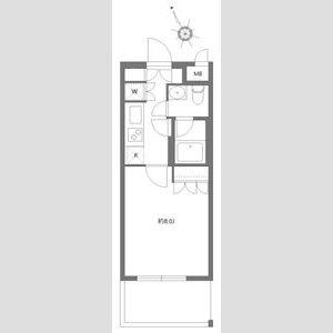 ガーデン荏原中延(1K/3階)の間取り写真