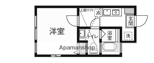 キープラグーン霞台(1K/2階)の間取り写真