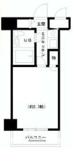 ホーユウコンフォルト大和中央(1K/5階)の間取り写真