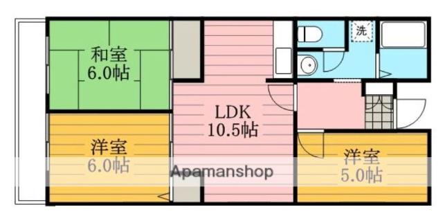 アザレア湘南台 2階階 間取り