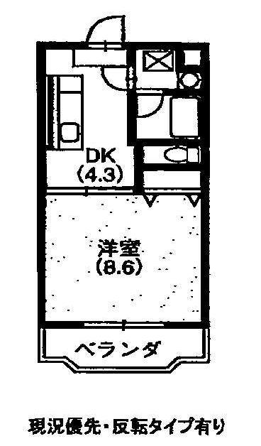 さくら壱番館(1DK/1階)の間取り写真