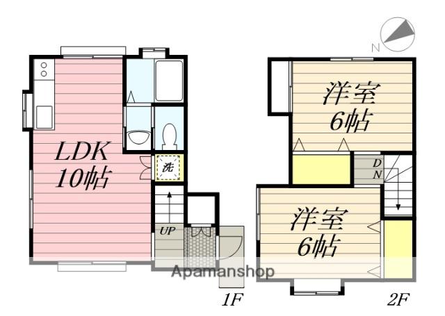 ソレイユ湘南台(2LDK)の間取り写真