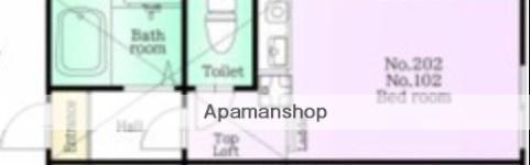 ユナイト保土谷デムーロの社(ワンルーム/1階)の間取り写真