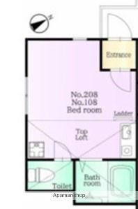 ユナイト保土谷デムーロの社(ワンルーム/2階)の間取り写真