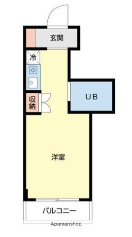 トップ磯子第3(ワンルーム/3階)の間取り写真