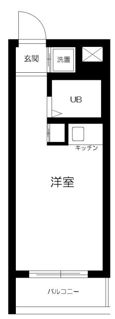 プラザ新川崎(ワンルーム/3階)の間取り写真