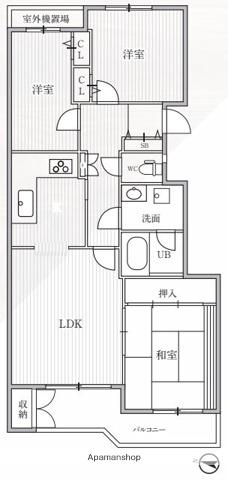 TSGARDEN横浜反町(3LDK/5階)の間取り写真