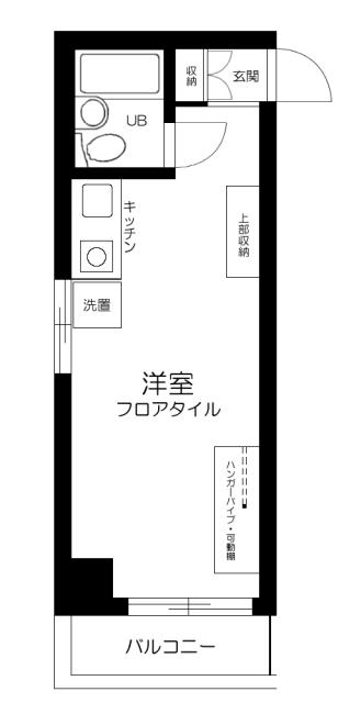 トップ鶴見第2(ワンルーム/8階)の間取り写真