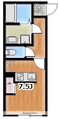 AMBITION相武台前(ワンルーム/2階)の間取り写真