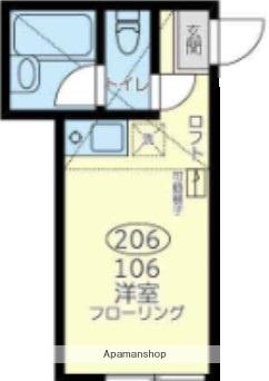 ユナイトHEMIアイザックの杜(ワンルーム/2階)の間取り写真